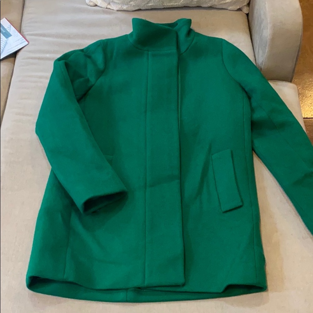 Green J. Crew “City Coat”